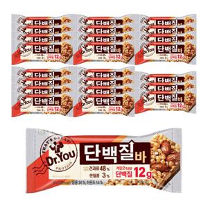오리온 닥터유 단백질바 50g x 24개 운동 전후 프로틴 회사 사무실 간식