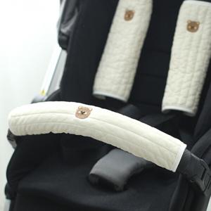 M4U 맘스포유 패브릭 100수 누빔 자수 카시트/유모차 안전벨트 커버