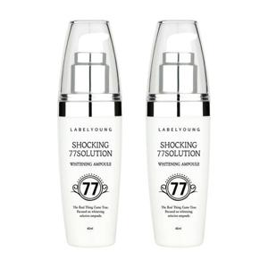 기능성 미백앰플/쇼킹77솔루션화이트닝앰플  1+1 톤업미백케어 수분앰플