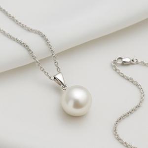 프리미엄 진주목걸이 925실버 은목걸이 핵진주 결혼식 하객룩 목걸이 고급사은품