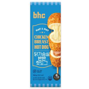 bhc 닭가슴살 반반핫도그 100g 10팩