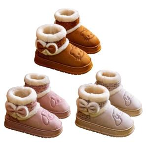 시나모롤 마이멜로디 여성 학생 부츠 털신발 크리스마스 선물 방한 털부츠 방한화 숏부츠 겨울 신발