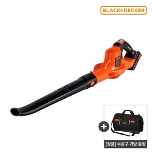 블랙앤데커 무선 낙엽 제설 송풍기 블로워 베어툴 GWC1820PCF 눈/낙엽 청소에 적합