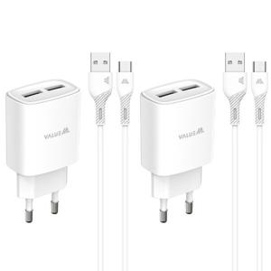 1+1 / C타입 케이블 USB 2포트 2.1A 가정용 충전기 어댑터