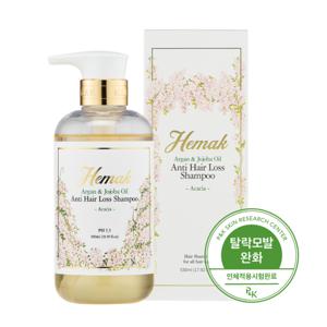 헤막 아르간 앤 호호바오일 탈모샴푸 아카시아향 550ml / 손상모케어 약산성 두피샴푸