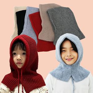 유아 아동 바라클라바 넥워머 후드 니트모자 방한 모자 (2장이상추가할인)