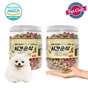 펫클럽 벨버드 시간순삭 황태큐브 1kg+1kg/대용량져키
