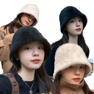 여성 겨울모자 앙고라 방한 벙거지 버킷햇 퍼 털모자 OFDJ-HT4