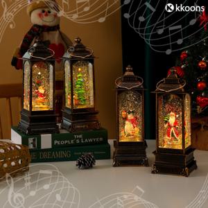 꾼스 캐롤나오는 크리스마스 오르골 회전하는 자동 스노우볼 대형 오늘주문시 당일배송