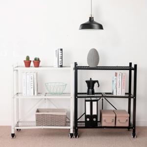 (반값특가) 와이어 접이식 철제선반 3단 다용도 이동식 접이식선반 튼튼한선반 정리 수납