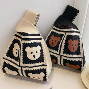 1+1 니트가방 손목가방 도트백 미니 파우치백 1+1 행사 중