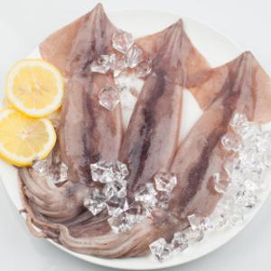 (신선집중) 산지플러스 원양산 손질 통오징어  2미 350g x 3팩 (총 1050g)