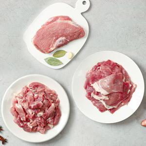 (신선집중) 제주 한돈 흑돼지 뒷다리살 500g x 4팩 (두루치기/수육/찌개) (냉장)