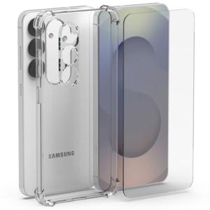 갤럭시 범퍼 케이스 +  카메라 필름 + 액정보호 강화유리 S25/24/23/22 엣지 젤리 맥세이프 하드 투명 젤리
