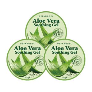 (1+1+1)디팡세 알로에베라 수딩젤300ml X3개+물티슈/끈적임X/알로에 수딩젤/수분크림/알로에겔/27년03월까지