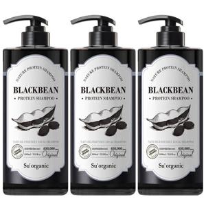 수오가닉 블랙빈 단백질샴푸 오리지널 1000ml 3개