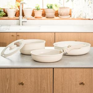 라이프스타일 매직핸들 쿡웨어 5종세트 탈부착 핸들 냄비 + 후라이팬 + 웍팬 세트