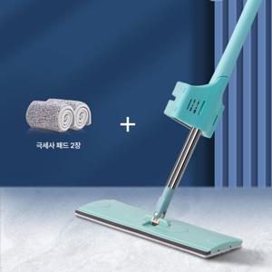 편안한 손쉬운 물걸레 마대 대형 밀대+걸레2p (다주리)