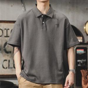 남성용 카라넥 티셔츠 반팔티 여름티 오버핏 무지 기본 빅사이즈