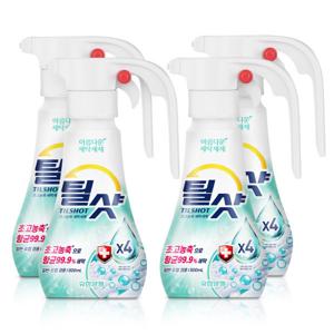 유한양행 틸샷 초고농축 세탁세제 용기 500ml X 4개
