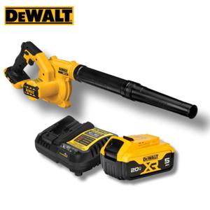 디월트 20V 무선충전 송풍기세트 DCE100N DCE100P1 (본체+ 5.0Ah배터리 1개 + 충전기) 낙엽청소 캠핑