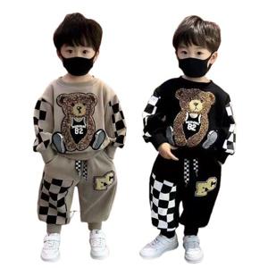 남자 어린이 세트 2025 신형 양기 아기 봄 가을 맨투맨 긴 바지 어린이 왕홍 아동복