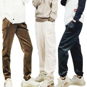 여성 겨울 기모 벨벳 코듀로이 골덴 바지 조거 팬츠