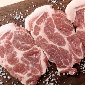 (냉동) 국내산 버크셔/듀록 흑돼지 목살 1kg (500g 2팩)