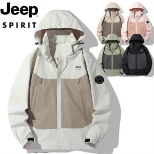 지프 JEEP SPIRIT 봄가을 남녀공용 캐주얼 셔츠 코트 방수 바람막이 야상 점퍼 홑겹 바람막이JP45368