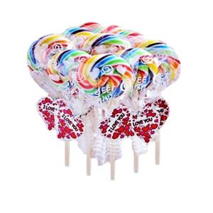 롤리팝 회오리 막대 사탕 (소-10개) 화이트데이 유치원 어린이 캔디 선물 졸업식 졸업 입학 꽃다발 장식