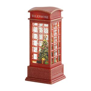 데미무드 전화박스 크리스마스 장식소품 워터볼 스노우볼 미니 무드등 3종