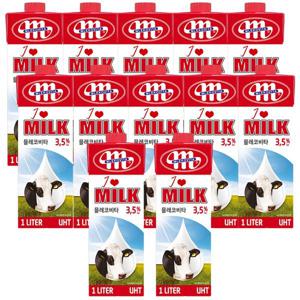 믈레코비타 폴란드 수입멸균우유 1000ml 12개
