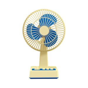 번개표 레트로 데스크 선풍기 베이지 블루