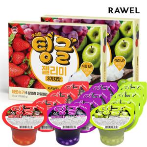 팅글 무설탕 젤리 젤리미  제로젤리 푸딩젤리 3가지맛(포도/딸기/사과) 12개입 2박스 나타드코코함유