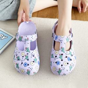 여성 발편한 샌들 플라워 다용도 슬리퍼