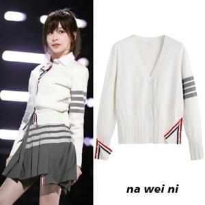 눈물의여왕 니트 스웨터 카디건 스웨터 남성과 여성을위한 봄 가을 가디건 커플