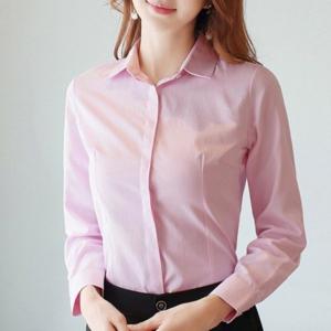 여성 블라우스/긴팔 셔츠 여성 남방 블라우스 유니폼 슬림핏 면접