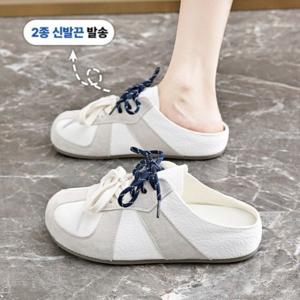 여성 발편한 뮬 운동화 사계절 슬리퍼
