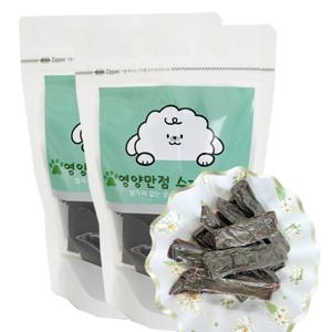 1+1 소간 육포 80g 2개 / 강아지 애견 수제간식 국내산 한우 개껌 첨가물없는 순수한 간식