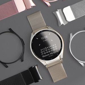 갤럭시워치8 7 6 5 4 클래식 호환 밀레니즈루프 밴드 메탈 스트랩 케이스 세트