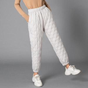 KJP 겨울 여성 골프 와이드 캐주얼 다운 코튼 바지 시보리 패딩바지