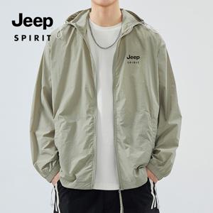 JEEP SPIRIT 얇은 아이스 차단복 남성 자외선 차단 자켓