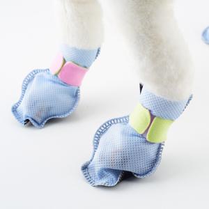 나트리스 강아지 일회용 신발 스트랩형 스카이블루 중형 80매