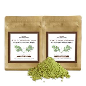 소아람 천연 헤나염색약 네츄럴 다크브라운 1+1 새치