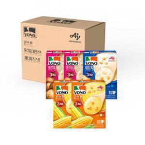 농심 보노스프 트리오팩 440g (콘스프 2입 + 포르치니 2입 + 체다치즈 1입 / 총15입)