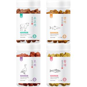 한울펫 국산 프리미엄 노즈워크져키 강아지대용량간식 4종 180g X 3개 (540g)