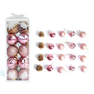 크리스마스 오너먼트 트리장식 로즈골드 5cm 20개세트 트리소품 OCR-OM5