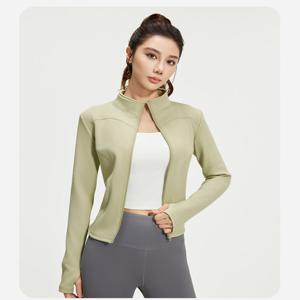 소프트쉘 기모 보온 슬림핏 요가복 요가 집업 자켓