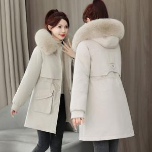 겨울패딩 두꺼운 모피도톰한 방한점퍼 후드 여성 아우터 패딩점