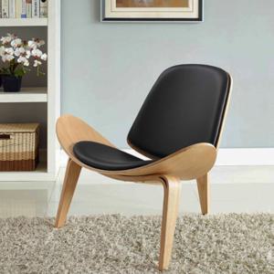 엘루소 모레오 쉘체어 윙디자인 카페의자 원목 가죽 인테리어의자 라운지 오늘출발